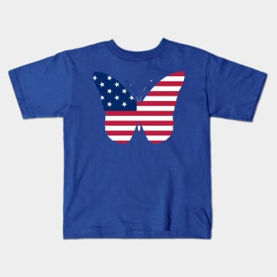 Butterfly American Girl Kids T-Shirt